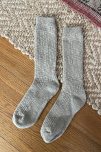 Load image into Gallery viewer, Cottage Socks: White Linen