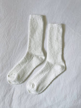 Load image into Gallery viewer, Cottage Socks: White Linen